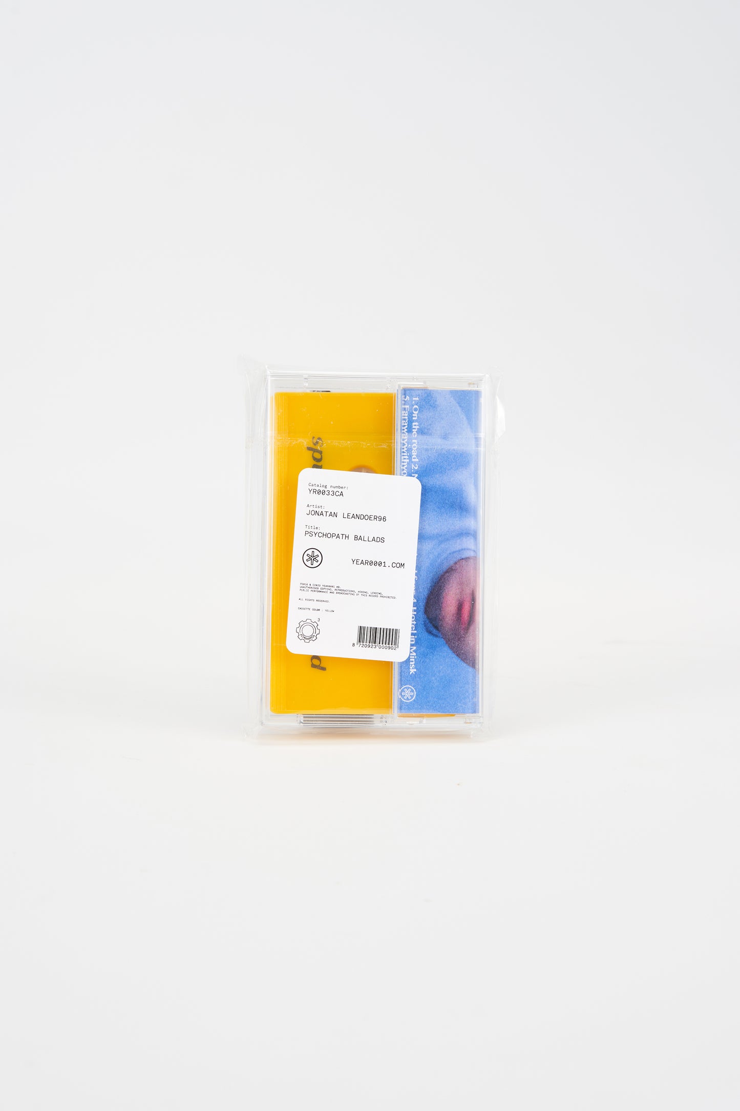 Jonatan Leandoer96 / Psychopath Ballads Cassette / Yellow (3rd issue)