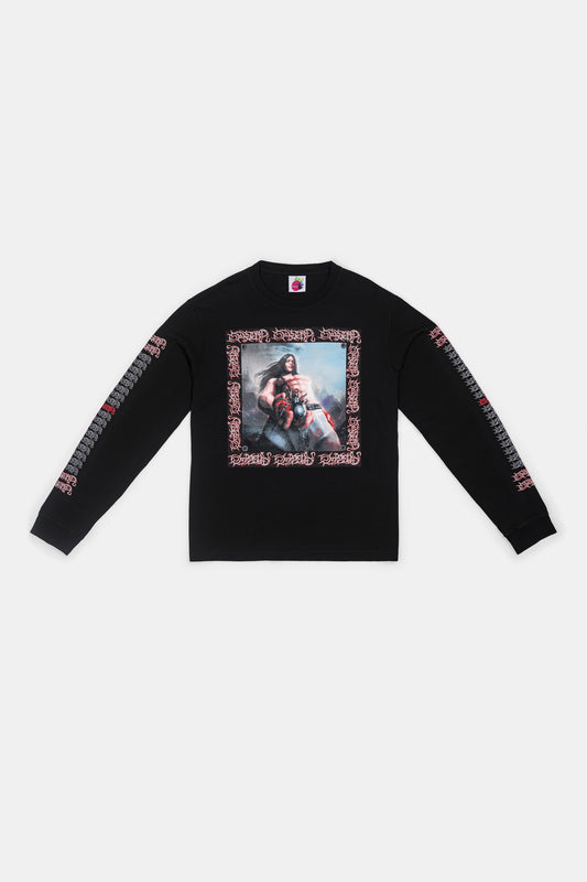 Bladee / Spiderr Longsleeve / Black