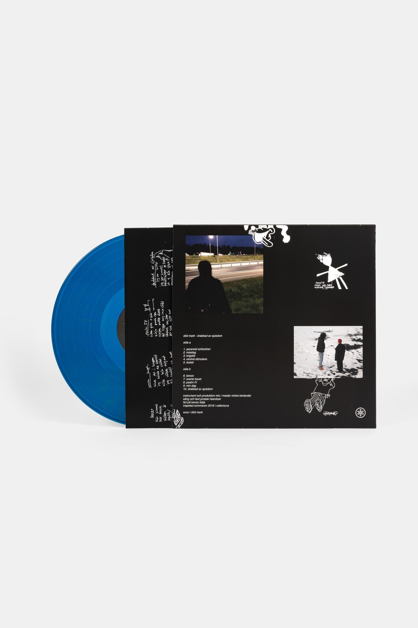 Död Mark / Drabbad Av Sjukdom 12" / Blue-Yellow (3rd pressing)