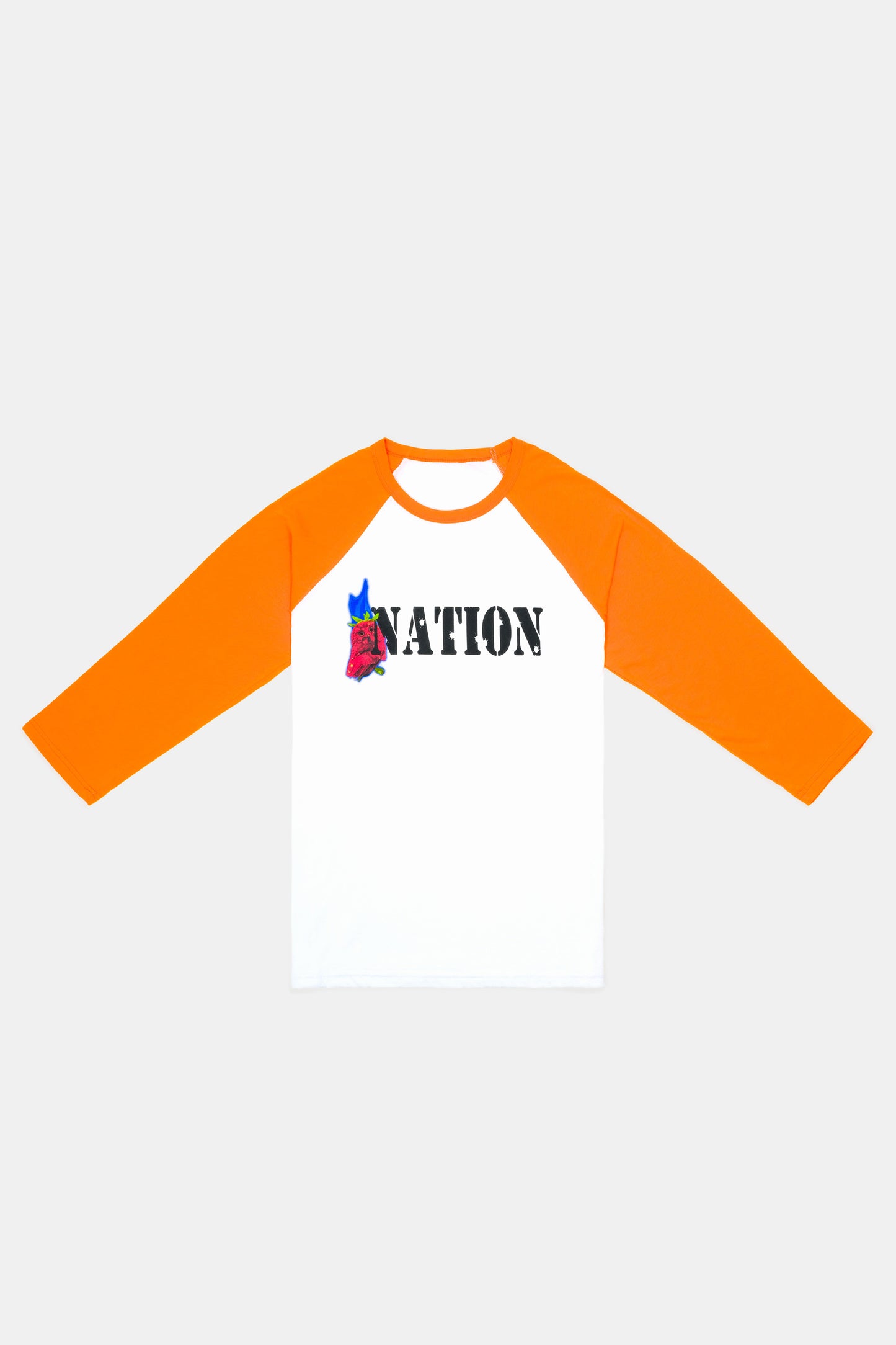 Nation / Strawberry Raglan / Orange-White