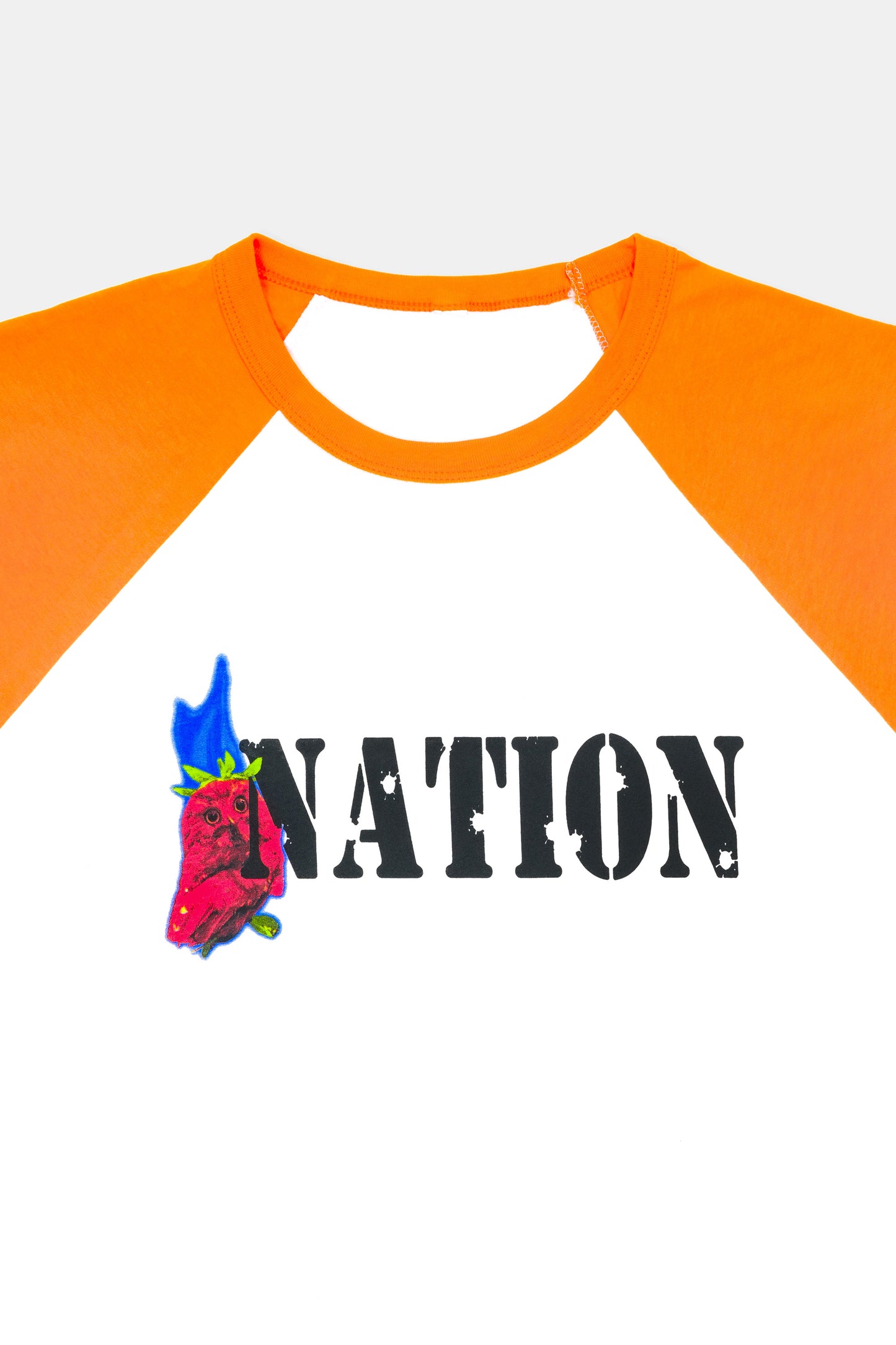 Nation / Strawberry Raglan / Orange-White