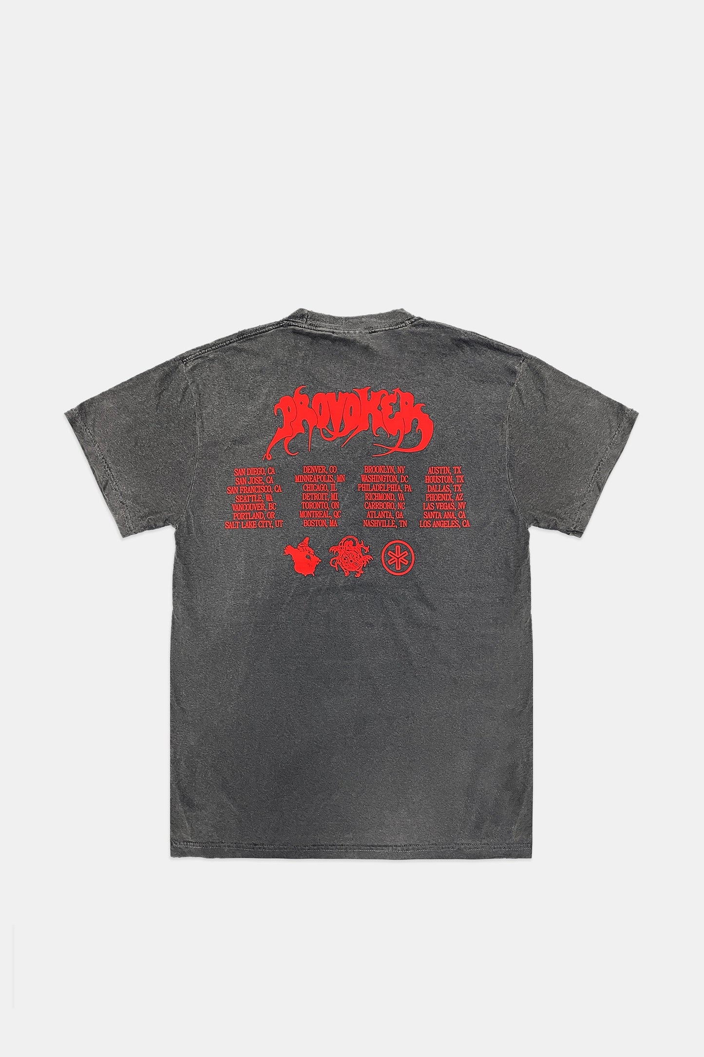 Provoker / Demon Compass 2024 Tour T-shirt / Vintage Black