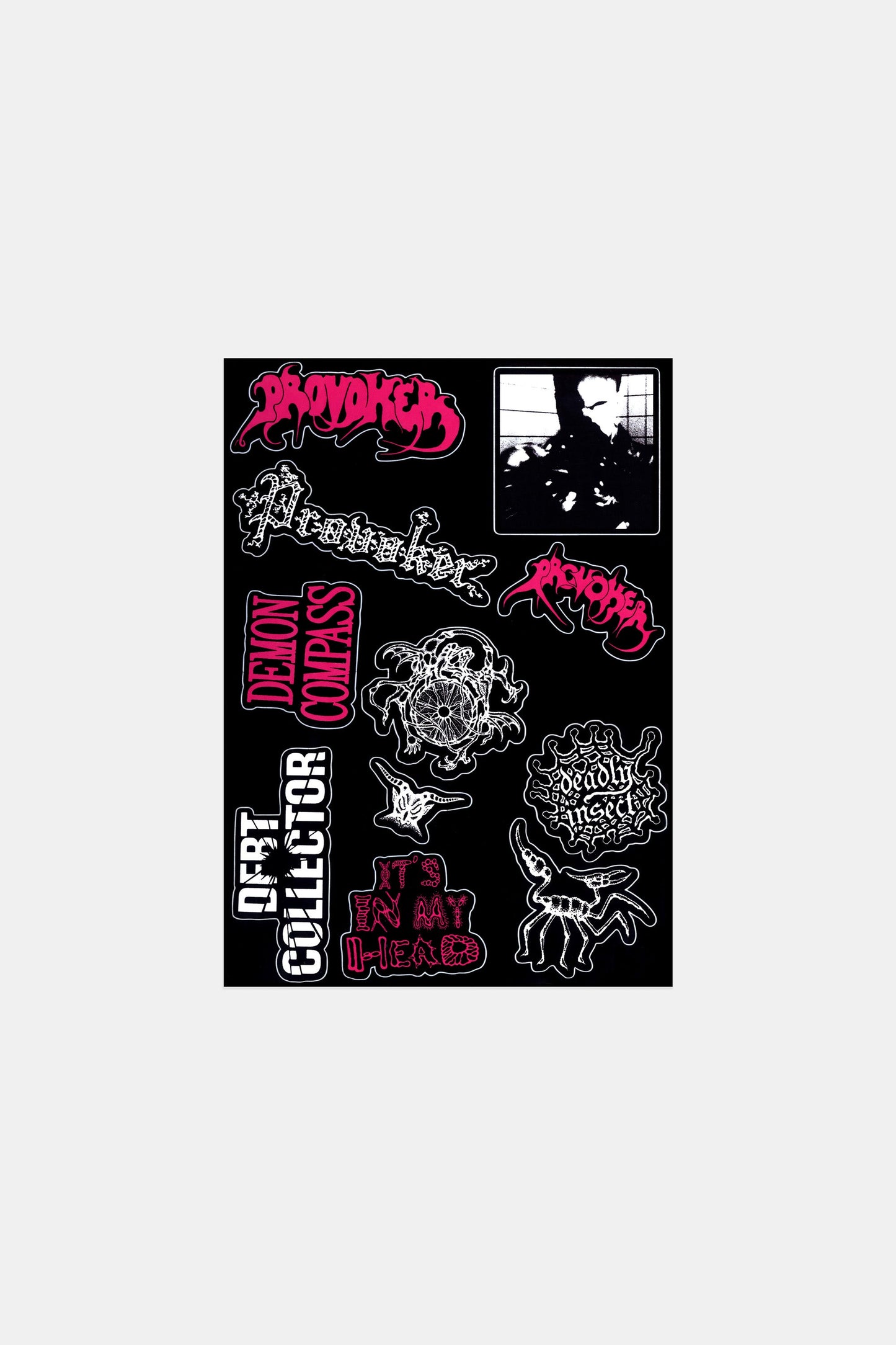 Provoker / Sticker Sheet / Black