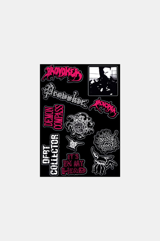 Provoker / Sticker Sheet / Black