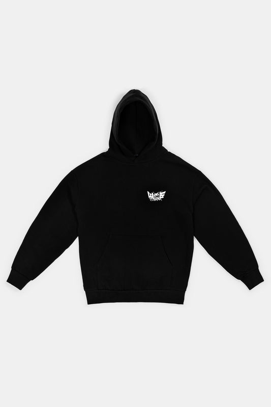 Woesum x Kurokamichain Hoodie / Black
